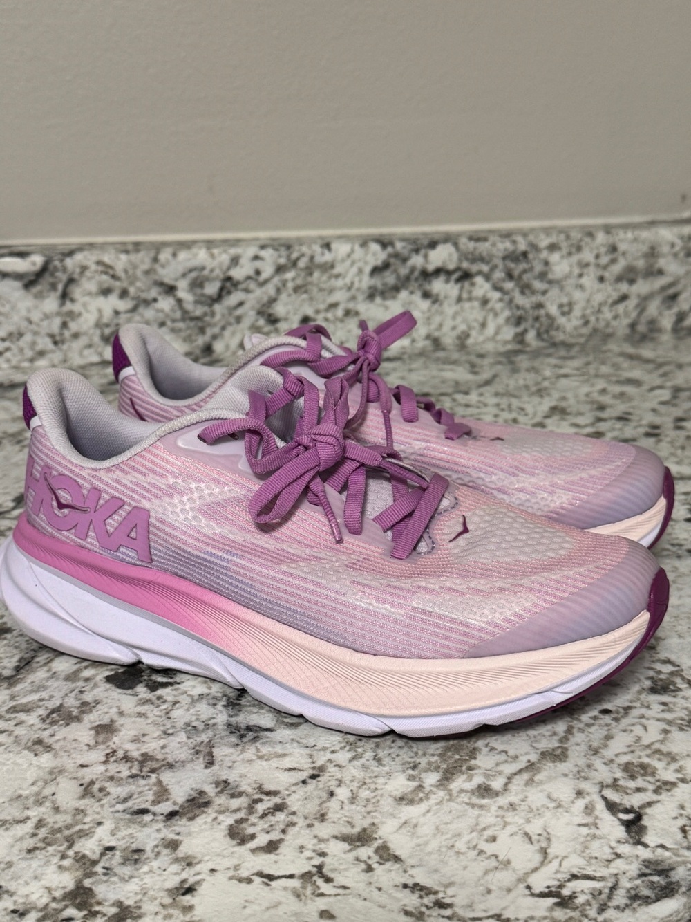 Hoka Clifton 9 Running Shoes Pink/Purple